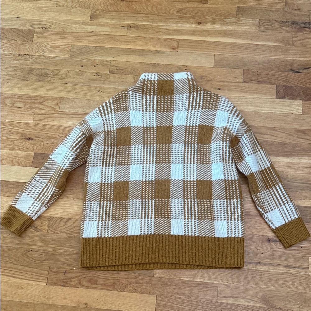 Madewell Plaid Turtleneck Sweater